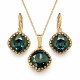 Jewelry Set “Vintage IV (Graphite)” created with Crystals by Swarovski®