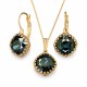 Jewelry Set “Vintage IV (Graphite)” created with Crystals by Swarovski®
