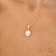 Sidabrinis pakabukas „Crystal Drop (Honey)“ su Preciosa® kristalais