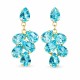 Auskarai „Amber II (Aqua Bohemica)“ su Preciosa® kristalais