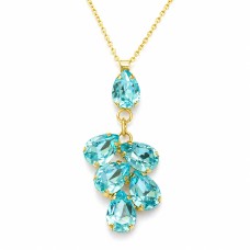 Pakabukas „Amber II (Aqua Bohemica)“ su Preciosa® kristalais