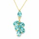 Pakabukas „Amber II (Aqua Bohemica)“ su Preciosa® kristalais