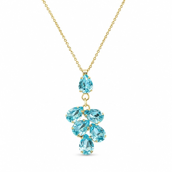 Pakabukas „Amber II (Aqua Bohemica)“ su Preciosa® kristalais