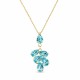 Pakabukas „Amber II (Aqua Bohemica)“ su Preciosa® kristalais