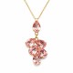 Pendant “Amber II (Light Rose)” created with Preciosa® crystals