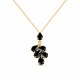Pendant “Amber II (Jet)” created with Preciosa® crystals