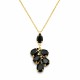 Pendant “Amber II (Jet)” created with Preciosa® crystals