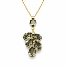 Pakabukas „Amber II (Black Diamond)“ su Preciosa® kristalais