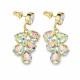 Earrings “Amber II (Aurora Borealis)” created with Preciosa® crystals