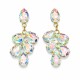Earrings “Amber II (Aurora Borealis)” created with Preciosa® crystals