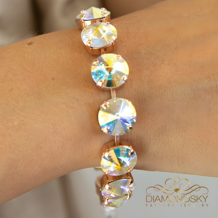 Apyrankė moterims DiamondSky „Vortex“ su Preciosa® kristalais