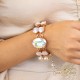 Браслет "Акрус (Aurora Borealis)" с кристаллами Swarovski®