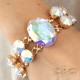 Браслет "Акрус (Aurora Borealis)" с кристаллами Swarovski®