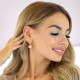 Jewelry Set “Glare V (Golden Shadow)” created with Crystals by Swarovski®