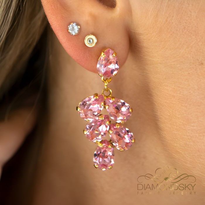 Jewelry Set “Amber II (Light Rose)” created with Preciosa® crystals