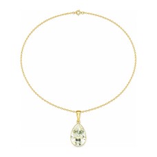 Sidabrinis kaklo papuošalas moterims Diamond Sky „Crystal Drop“ su Preciosa® kristalais