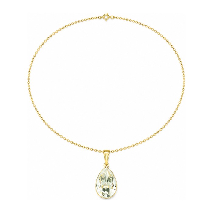 Sidabrinis papuošalų rinkinys moterims DiamondSky „Crystal Drop“ su Preciosa® kristalais