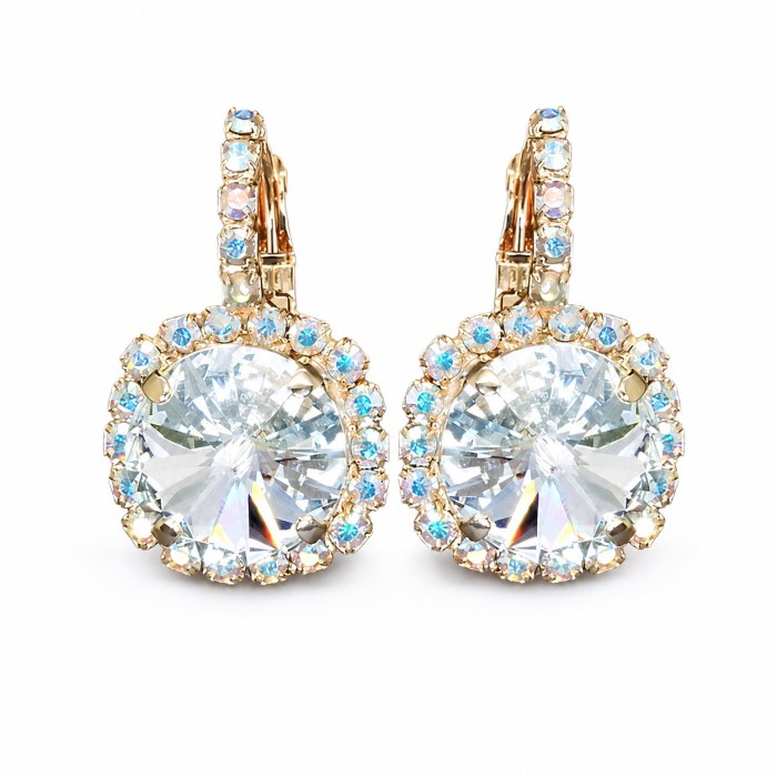 Auskarai moterims DiamondSky „Clarice VII“ su Swarovski kristalais