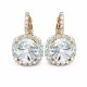 Auskarai moterims DiamondSky „Clarice VII“ su Swarovski kristalais