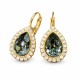 Papuošalų rinkinys moterims „Celestial Drop (Silver Night)“ su Swarovski® kristalais