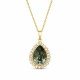 Papuošalų rinkinys moterims „Celestial Drop (Silver Night)“ su Swarovski® kristalais