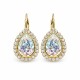 Auskarai moterims DiamondSky „Celestial Drop (White Patina)“ su Swarovski kristalais