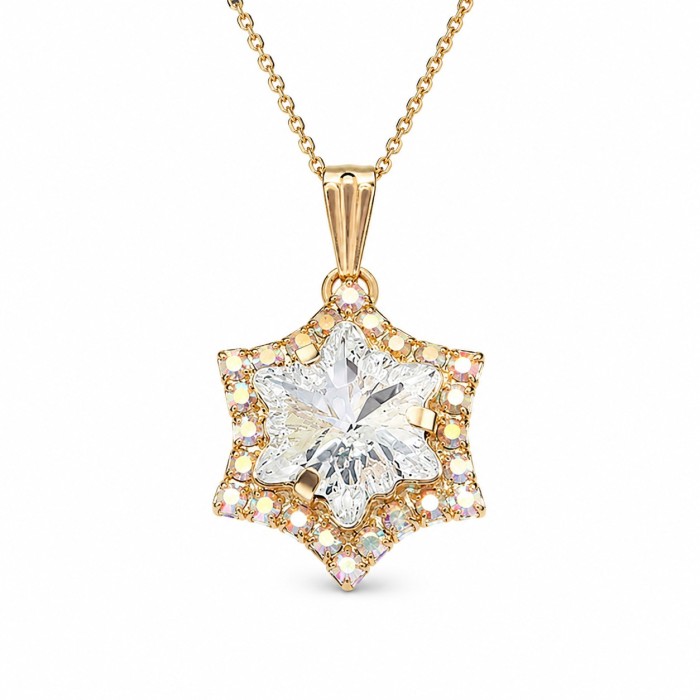 Pendant “Snowflake” created with Crystals by Swarovski®