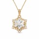 Pendant “Snowflake” created with Crystals by Swarovski®