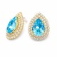 Комплект «Жасмин (Aquamarine)» с кристаллами Swarovski®