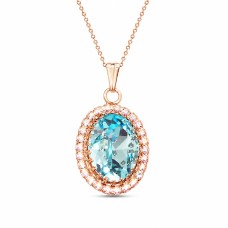 Pakabukas „Solar Illusion (Aqua Bohemica)“ su Preciosa® kristalais