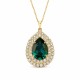 Pakabukas „Jasmine (Emerald)“ su Swarovski® kristalais