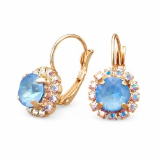 Серьги «Великолепие II (Ocean DeLite)» с кристаллами Swarovski®
