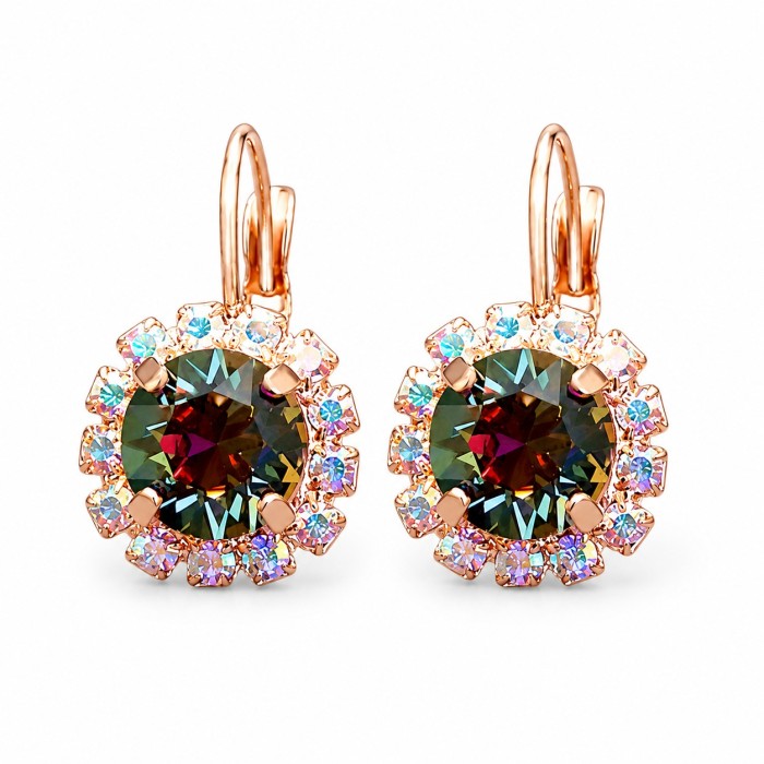 Earrings “Glory II (Vitrail Medium)” created with Crystals by Swarovski®