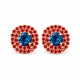 Auskarai „Andrea (Bermuda Blue)“ su Swarovski® kristalais