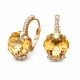Earrings “Crete (Light Colorado Topaz)” created with Preciosa® crystals