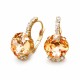 Auskarai moterims DiamondSky „Crete (Light Peach)“ su Preciosa® kristalais