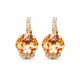 Auskarai moterims DiamondSky „Crete (Light Peach)“ su Preciosa® kristalais
