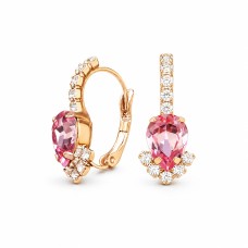 Earrings “Leonora II (Light Pink)” with Preciosa® crystals