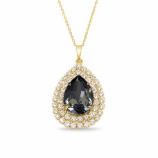 Pakabukas „Jasmine (Silver Night)“ su Swarovski® kristalais