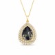 Женский комплект «Жасмин (Silver Night)» с кристаллами Swarovski®