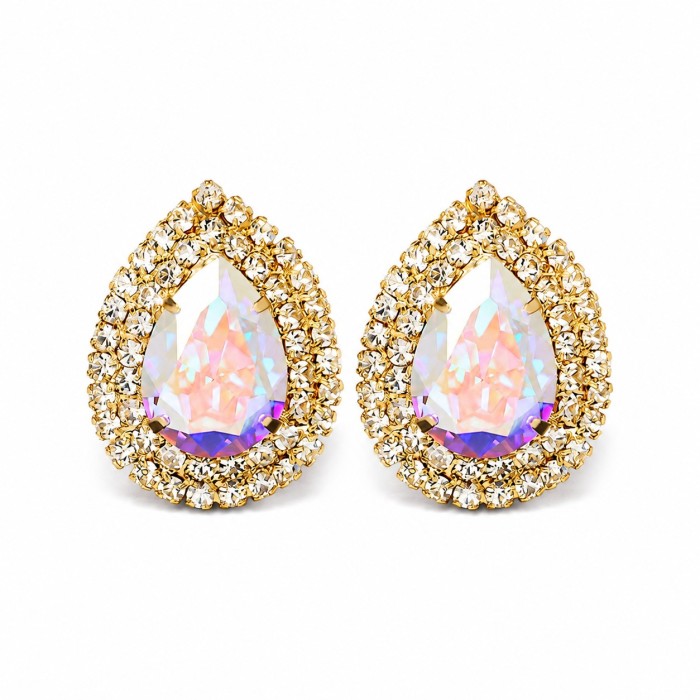 Earrings “Jasmine (Aurora Borealis)” created with Crystals by Swarovski®