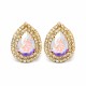 Earrings “Jasmine (Aurora Borealis)” created with Crystals by Swarovski®
