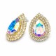 Earrings “Jasmine (Aurora Borealis)” created with Crystals by Swarovski®