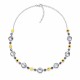 “Vortex (Nightfall / Jet Hematite / Aurum)” wedding necklace with Preciosa® crystals