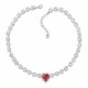 Свадебное колье «Святой Валентин II (Red Magma)» с кристаллами Swarovski®