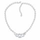 Kaklo papuošalas moterims DiamondSky „Modern II“ su Swarovski kristalais