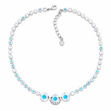 Vestuvinis vėrinys „Akinantis Spindesys (Aurora Borealis)“ su Swarovski® kristalais