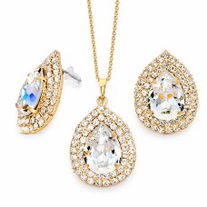Papuošalų rinkinys moterims DiamondSky „Jasmine“ su Swarovski kristalais