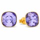 Серебряные серьги «Ослепительный Блеск (Tanzanite)» с кристаллами Сваровски®
