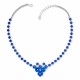 Necklace “Bohemia” (Bermuda Blue) embellished with Crystals by Swarovski®